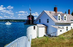 Browns Head Lighthouse on Vinalhaven Island in Maine